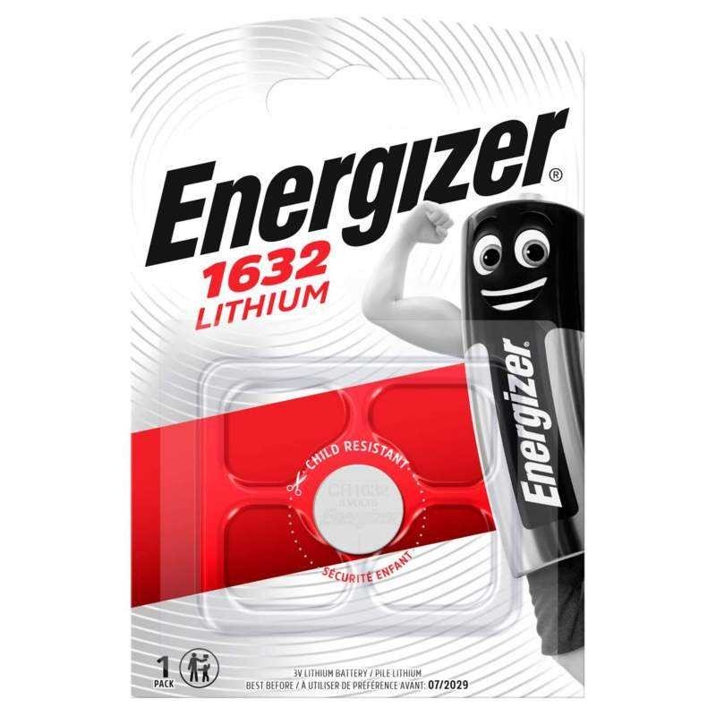 Pile CR1632  Bouton Lithium 3V Energizer