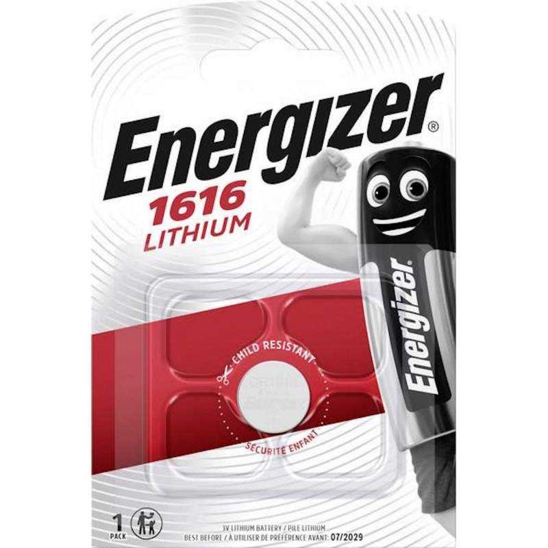Pile CR1616 Bouton Lithium 3V Energizer