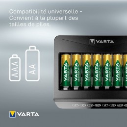 ▷ Chargeur ultra-rapide Varta LCD pour piles rechargeables AA