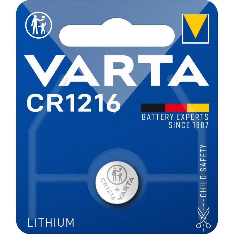 Pile CR1216 Bouton Lithium 3V Varta