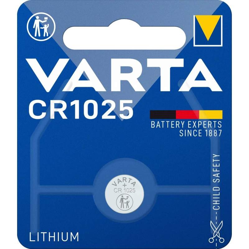 Pile CR1025 Bouton Lithium 3V Varta