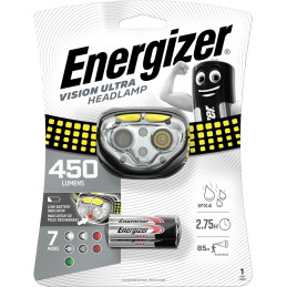 Frontale Energizer Vision Ultra 450lm Avec 3 Piles AAA