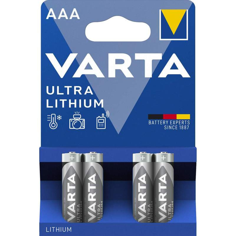 Piles Lithium AAA / LR03 Varta Ultra Lithium