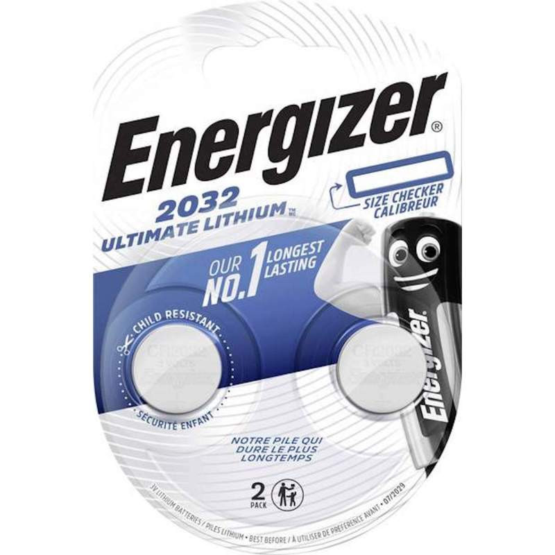 Piles CR2032 Energizer Bouton Ultimate Lithium 3V
