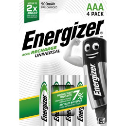 Piles Rechargeables AAA HR03 500mAh Energizer