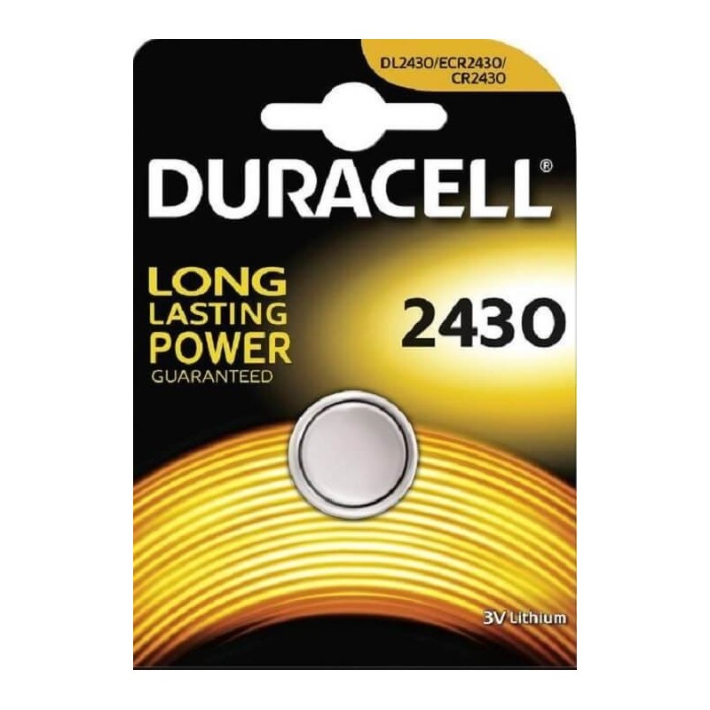 Pile CR2430 3V Lithium Duracell