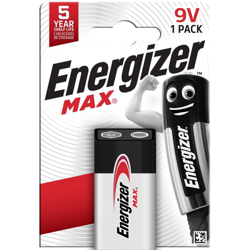 Pile Alcaline 9V 6LR61 Energizer Max