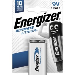 Pile Lithium 9V 6LR61 Energizer Ultimate Lithium