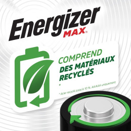 Piles Alcalines AA LR6 Energizer Max paquet de 20