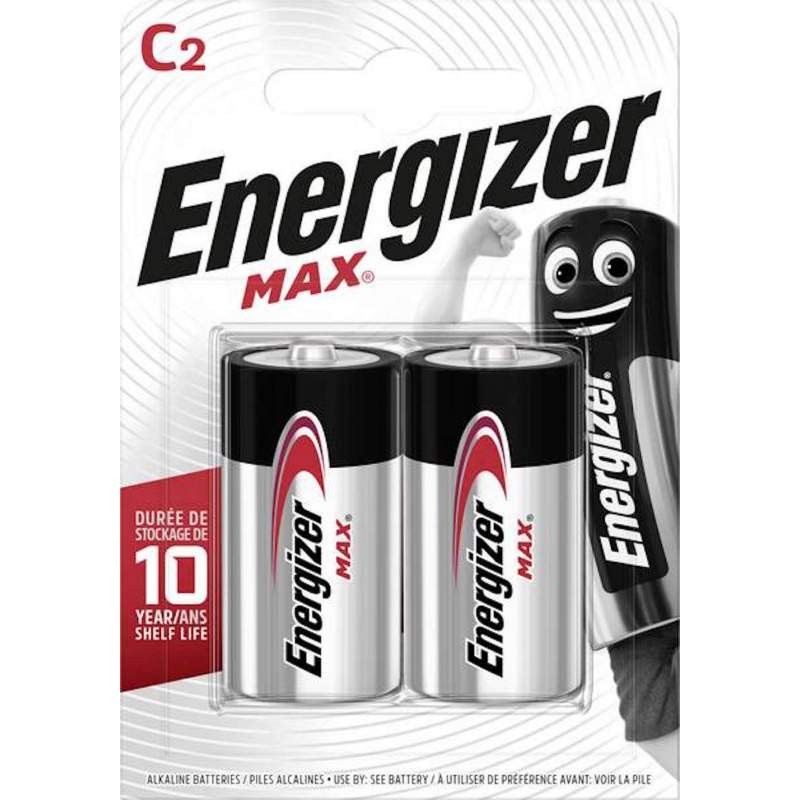 Piles Alcalines C LR14 Energizer Max