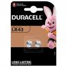 Piles LR43 V12GA 186 Duracell Alcaline 1,5V