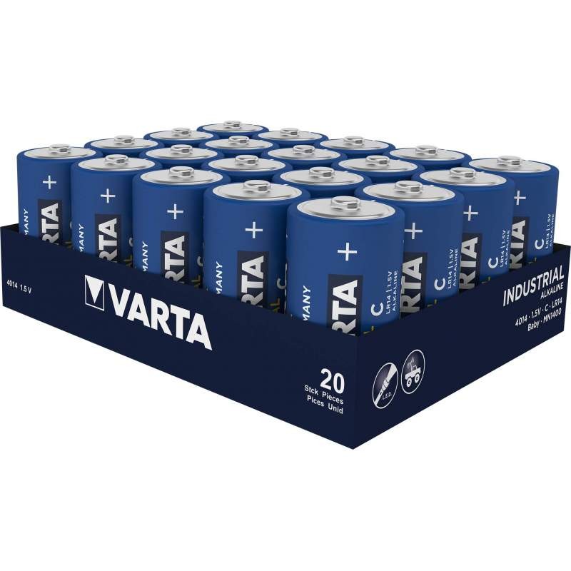 Piles Alcalines C LR14 Varta industrial