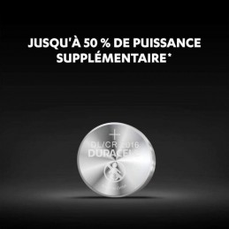 Pile CR2016 Duracell Bouton Lithium 3V