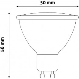 LED Spot GU10 7W NW 620 Lumen 4000K Avide