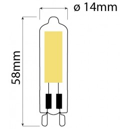 Ampoule LED Filament G9 3.5W 4000K Avide