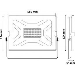 Projecteur LED Fin 50W 4000K Avide