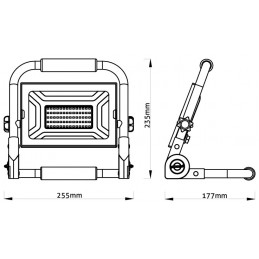 Projecteur LED Avec Support 50W 4000K Avide