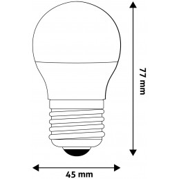 Ampoule LED Globe Mini E27 G45 6W 4000K Avide
