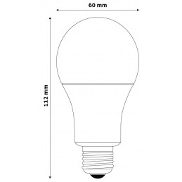 Ampoule LED Connectée E27 9W A60 2700K RGB+W Avec Télécommande IR Avide
