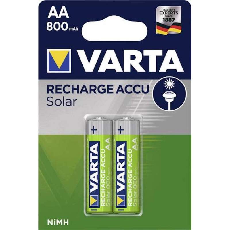 Piles Rechargeables AA HR6 800mAh Varta Accu Solar
